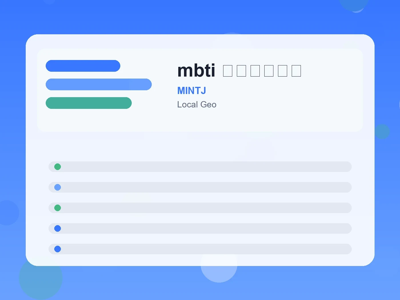 MINTJ mbti 日本人に多い guide visual