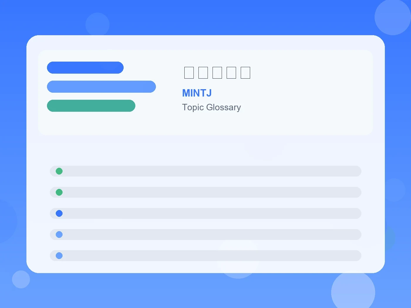 MINTJ 感傷的とは guide visual