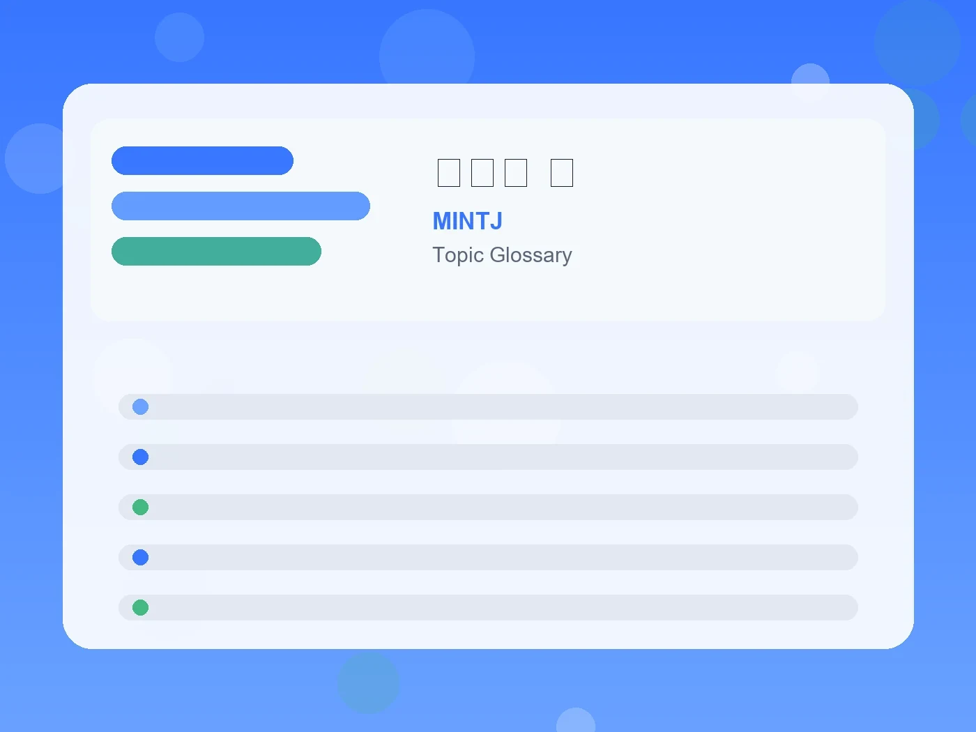 MINTJ 調味料 顔 guide visual