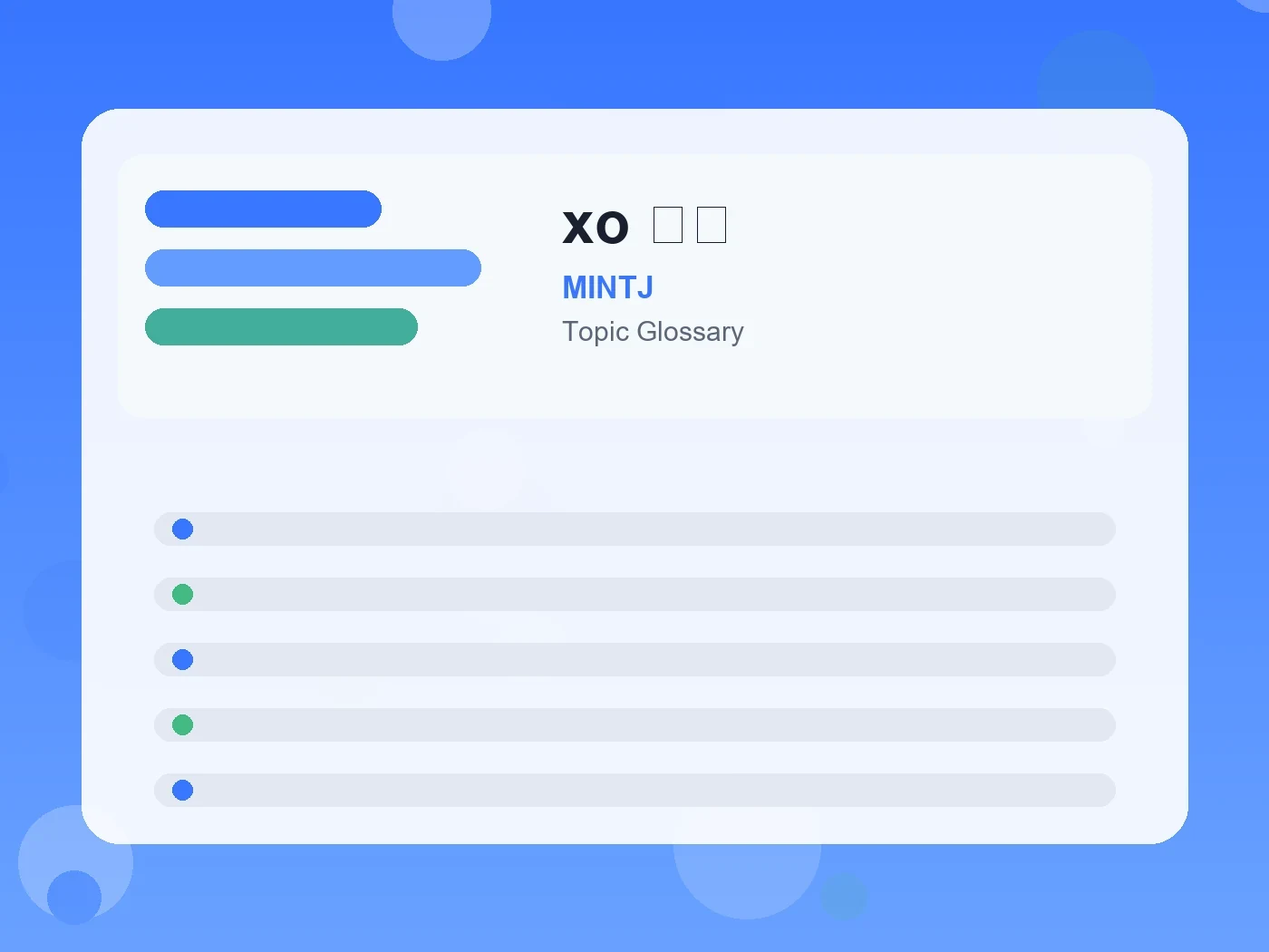 MINTJ xo 意味 guide visual
