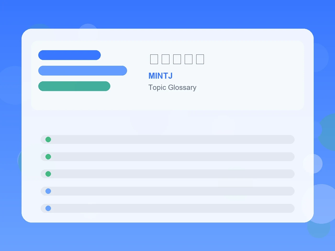 MINTJ 癒される人 guide visual