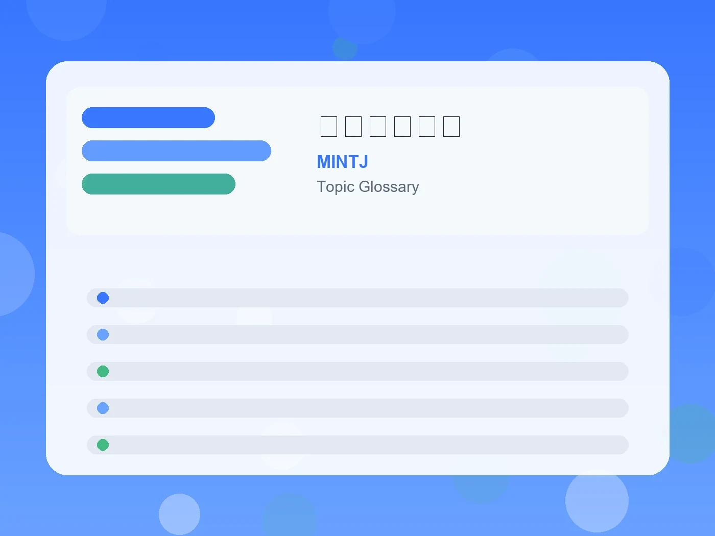 MINTJ おっとりとは guide visual